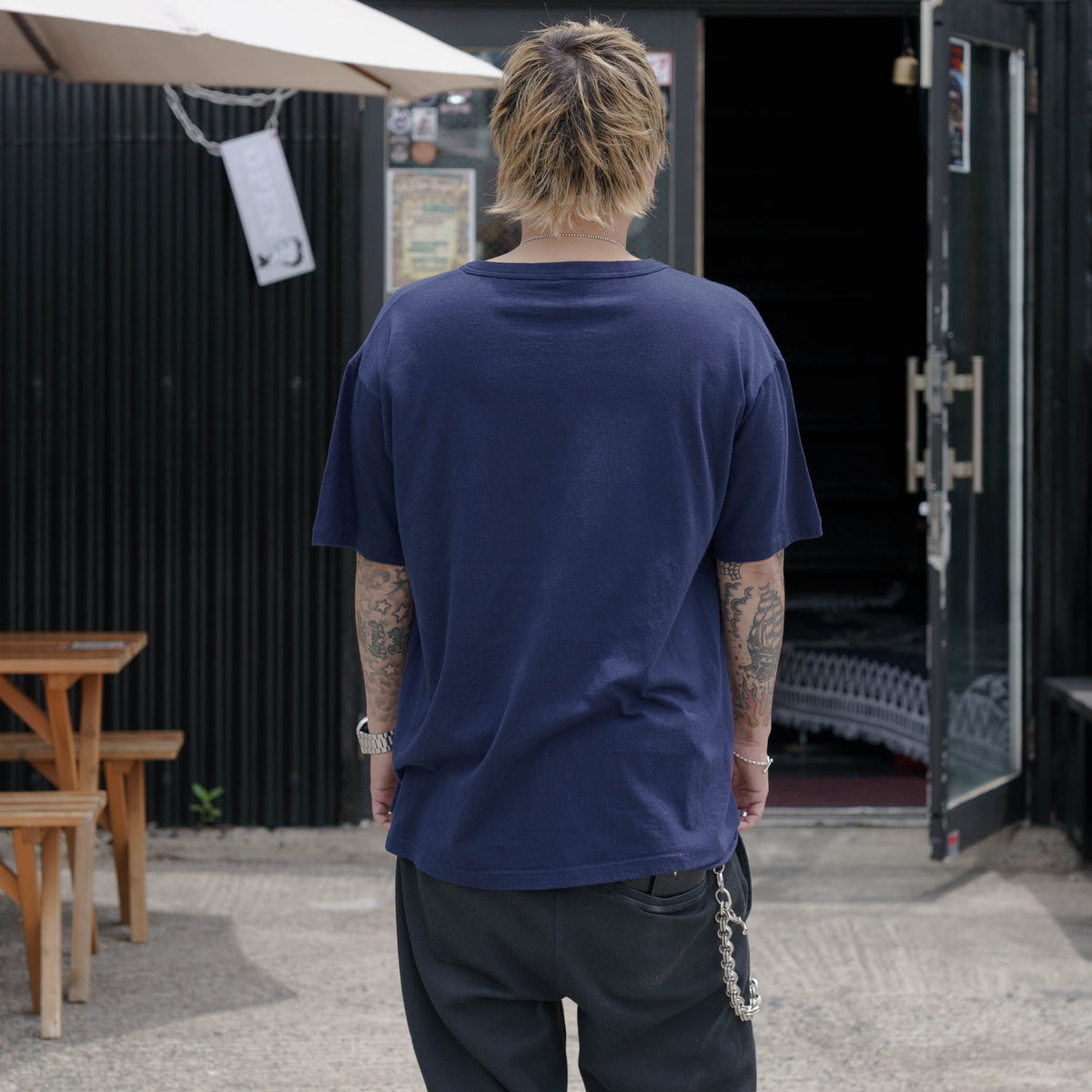 【No.51 90’s “RUSSELL ATHLETIC” LINCOLN カレッジ3段プリントTシャツ / MADE IN U.S.A. [XL]】