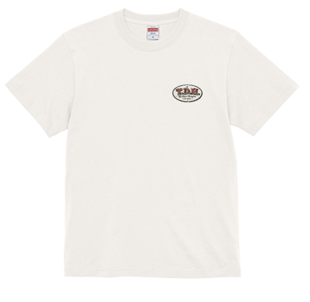 THE DOPE HANGOUT BIKER DOG TEE バニラホワイト