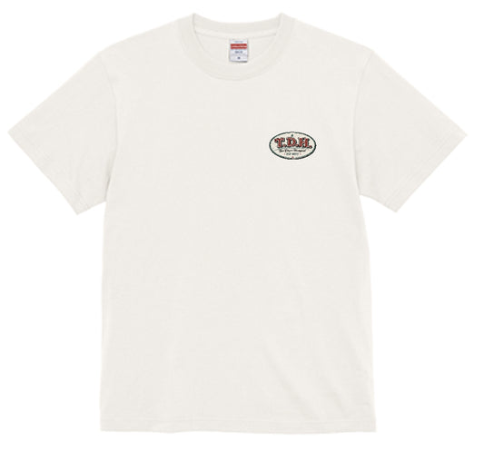 THE DOPE HANGOUT BIKER DOG TEE バニラホワイト