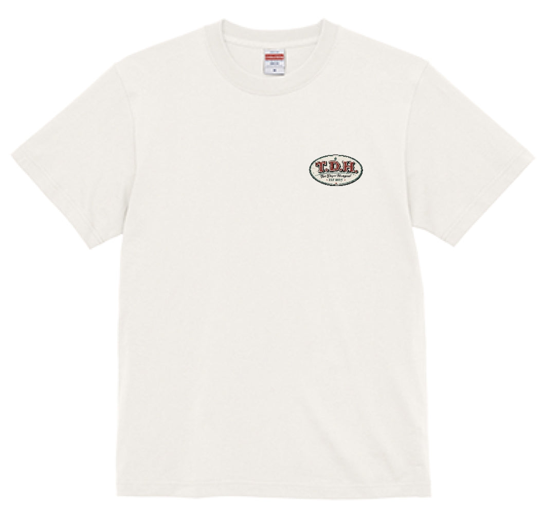THE DOPE HANGOUT HOT ROD DOG TEE バニラホワイト