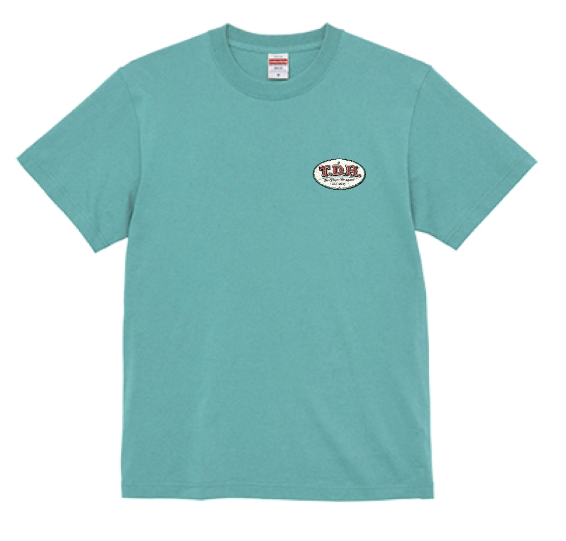 THE DOPE HANGOUT BIKER DOG TEE ミントグリーン