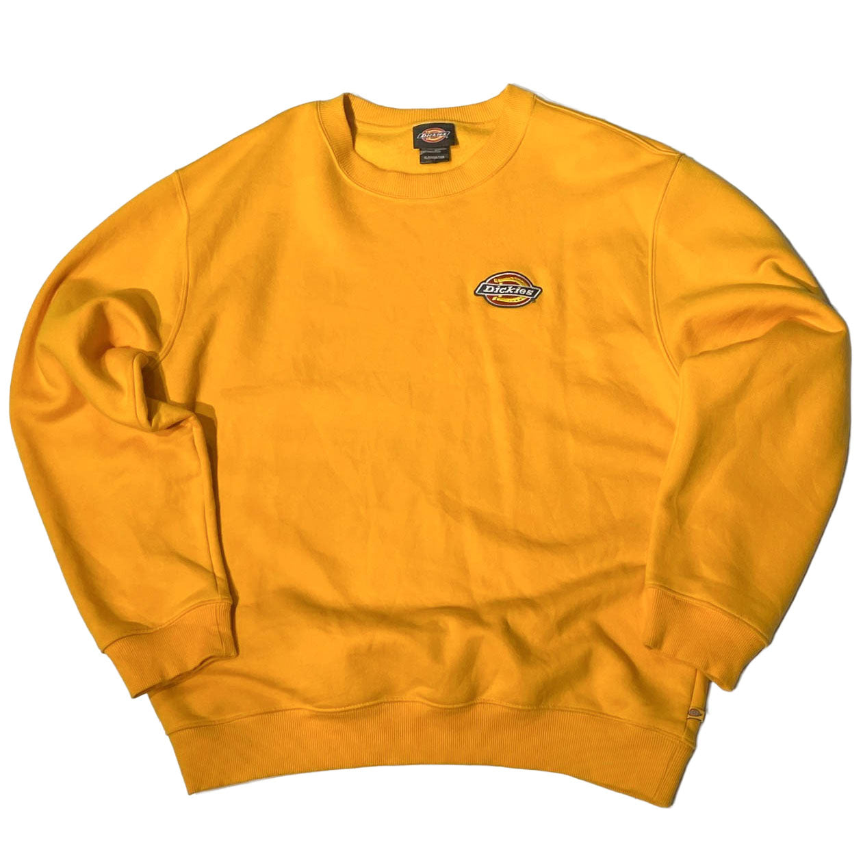 No.11  【Dickies】刺繍ロゴ クルーネックスウェット [イエロー / マスタード]