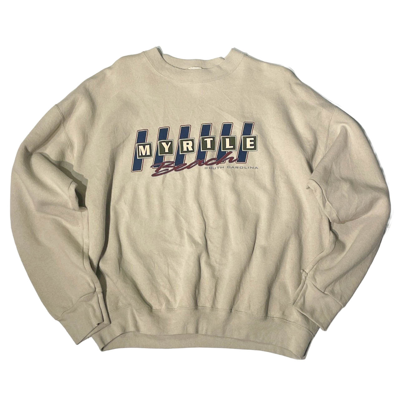 No.14  【90s Fruit of the Loom × Myrtle Beach】MADE IN MEXICO スーベニアスウェット [ベージュ / サンド]