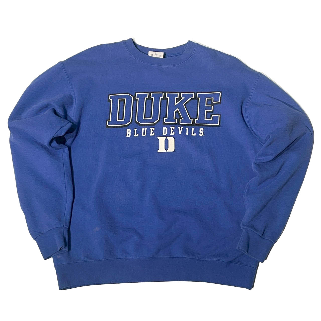 No.13  【Champion ECO × Duke Blue Devils】MADE IN HONDURAS クルーネックスウェット [ロイヤルブルー]