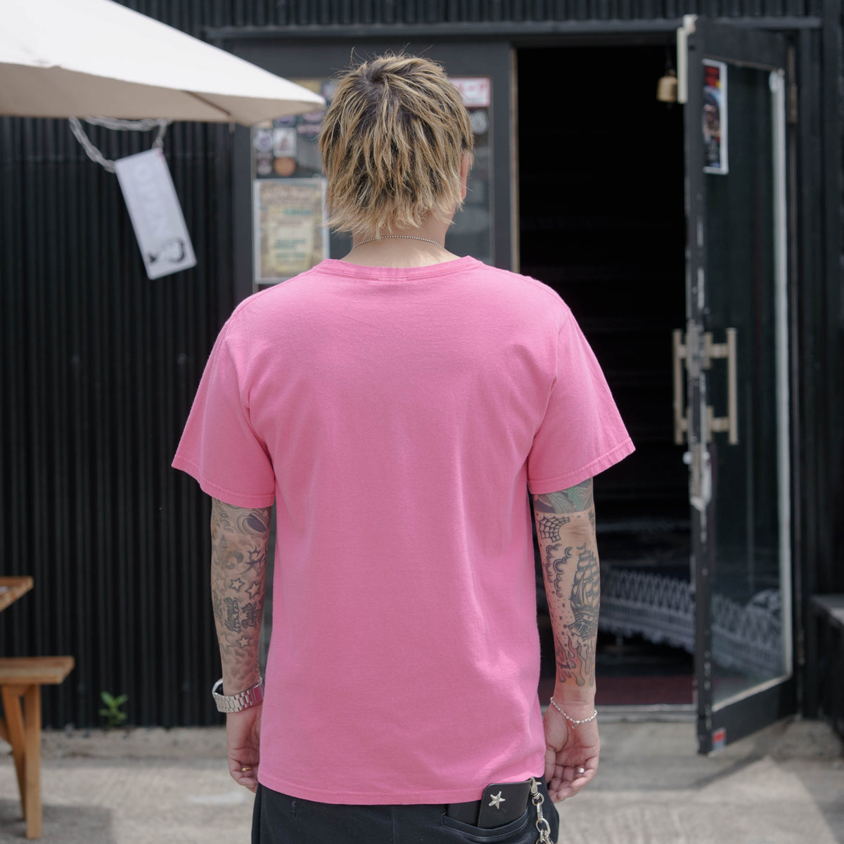 【No.52 00’s “anvil” UNIVERSITY OF INDIANAPOLIS カレッジTシャツ / サーモンピンク [M]】