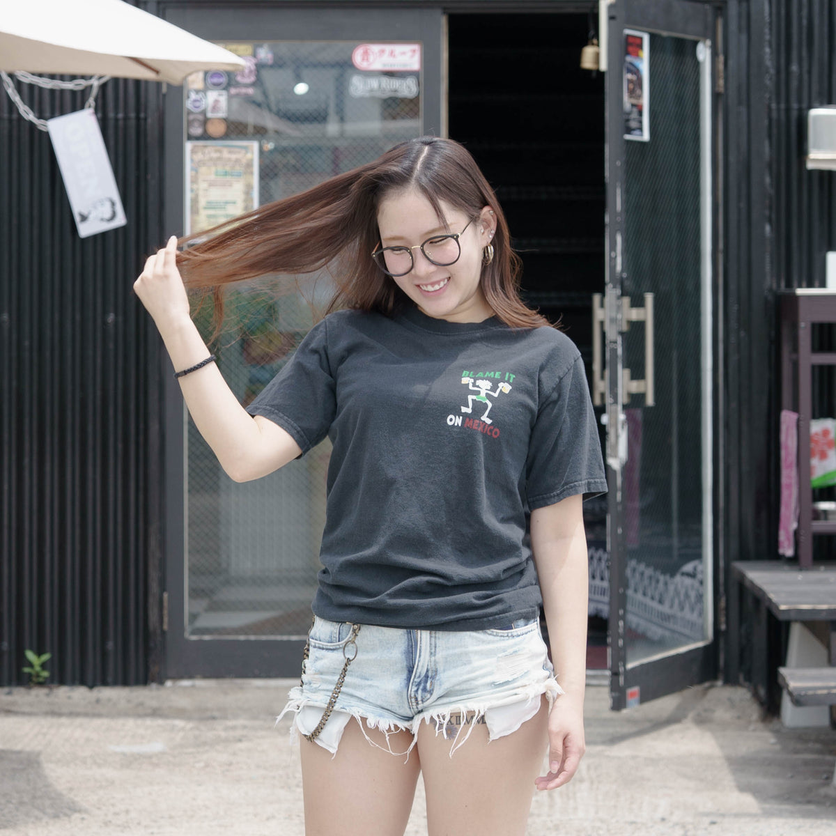 【No.55 00’s “YAZBEK” Hard Rock BAR スーベニアTシャツ / ブラック [S]】