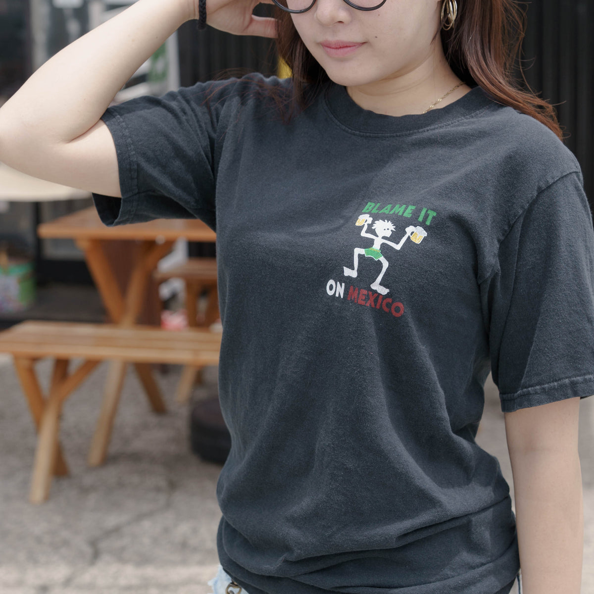 【No.55 00’s “YAZBEK” Hard Rock BAR スーベニアTシャツ / ブラック [S]】