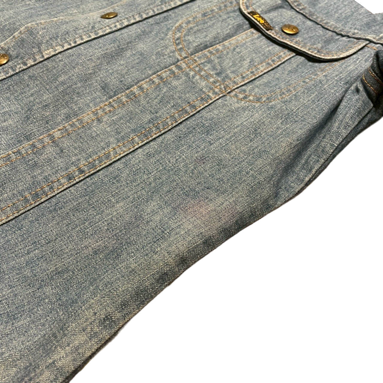 No.3【70s Lee】"91-LB" 希少USA製 ヴィンテージ デニムワークシャツジャケット small regular　[INDIGO]