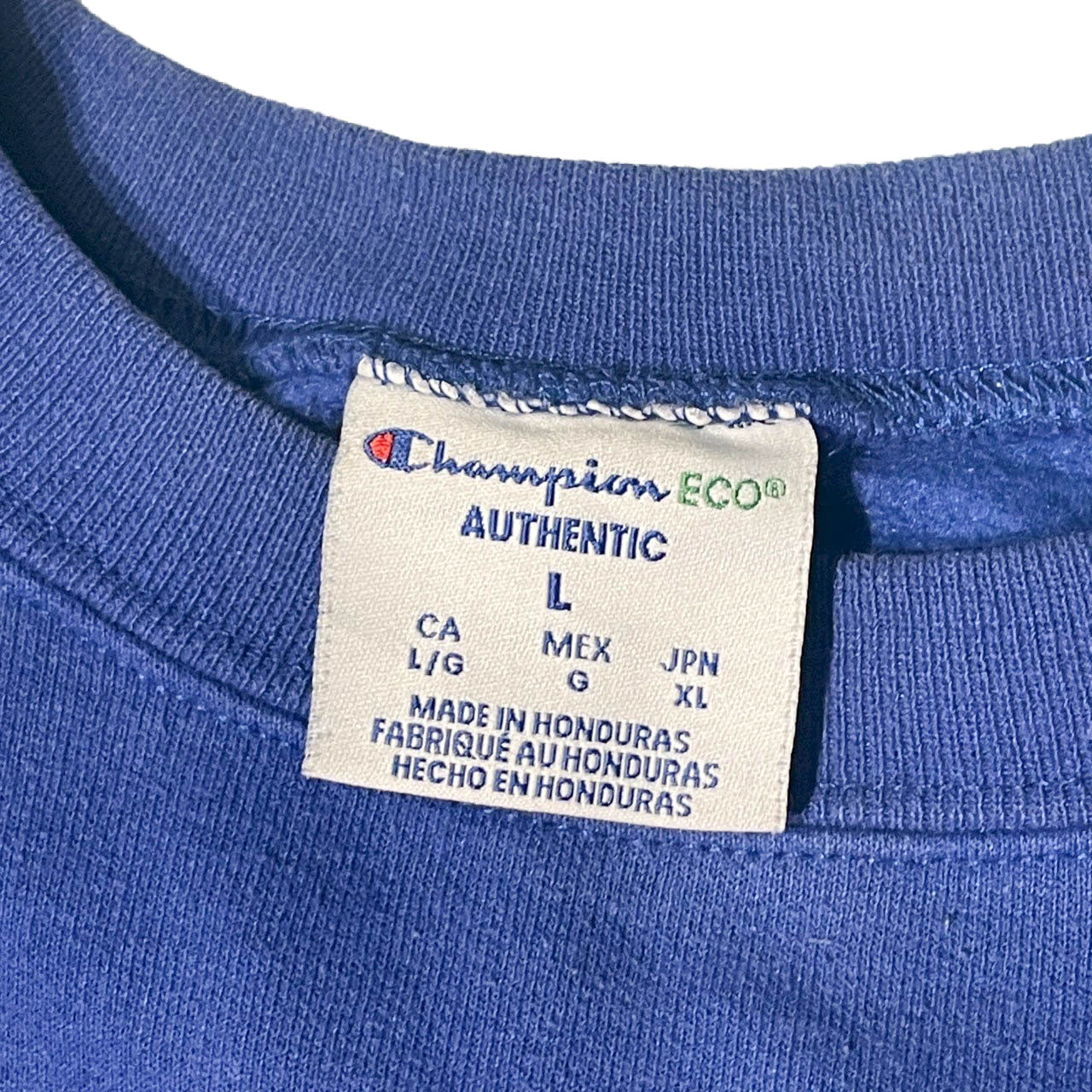 No.13  【Champion ECO × Duke Blue Devils】MADE IN HONDURAS クルーネックスウェット [ロイヤルブルー]