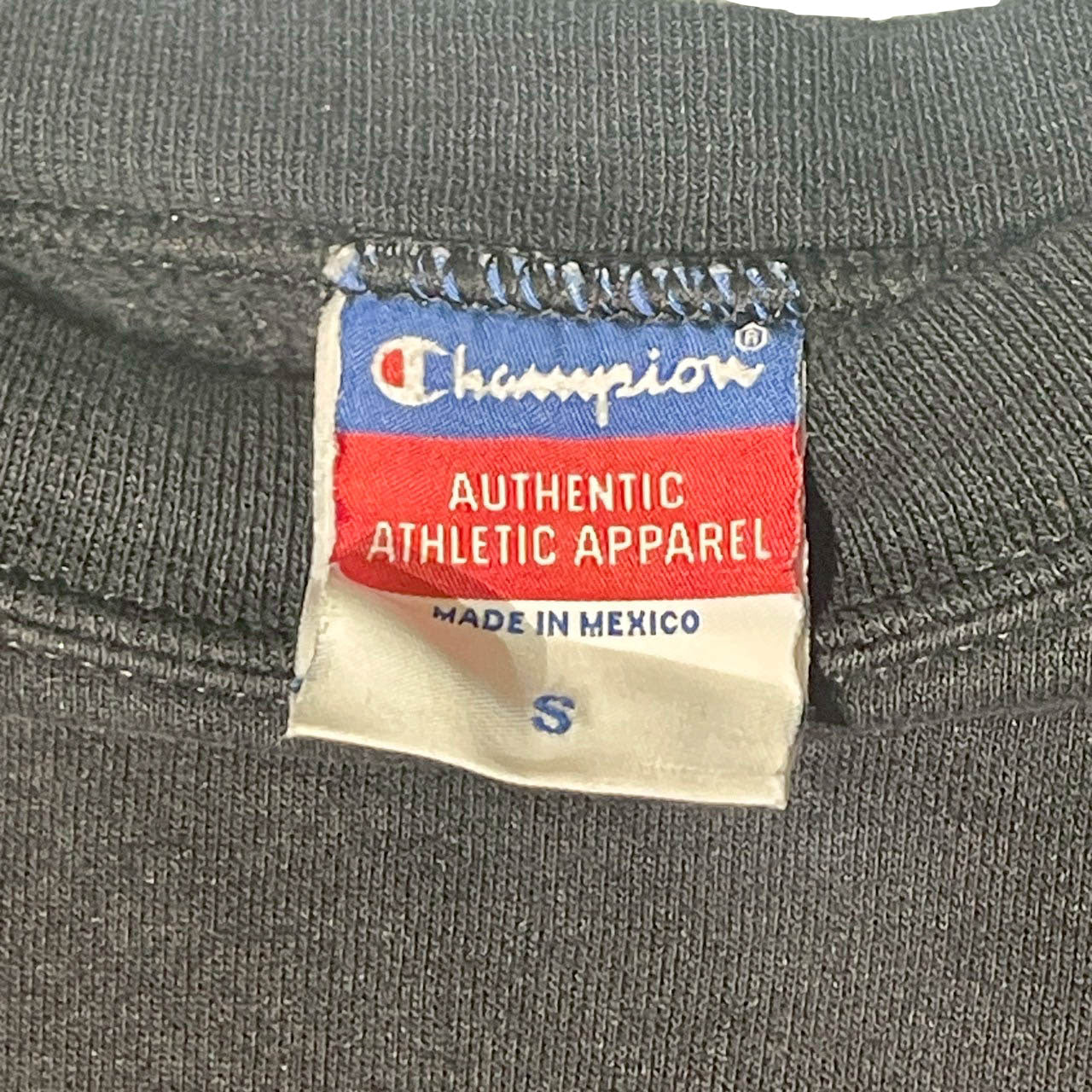 No.9  【90s Champion × UCM Mules】MADE IN MEXICO クルーネックスウェット [ブラック]