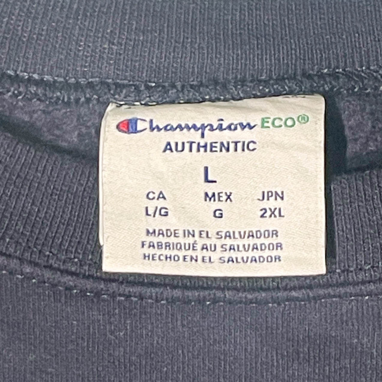 No.15  【Champion ECO × Theta Phi Alpha】MADE IN EL SALVADOR カレッジスウェット [ネイビー]