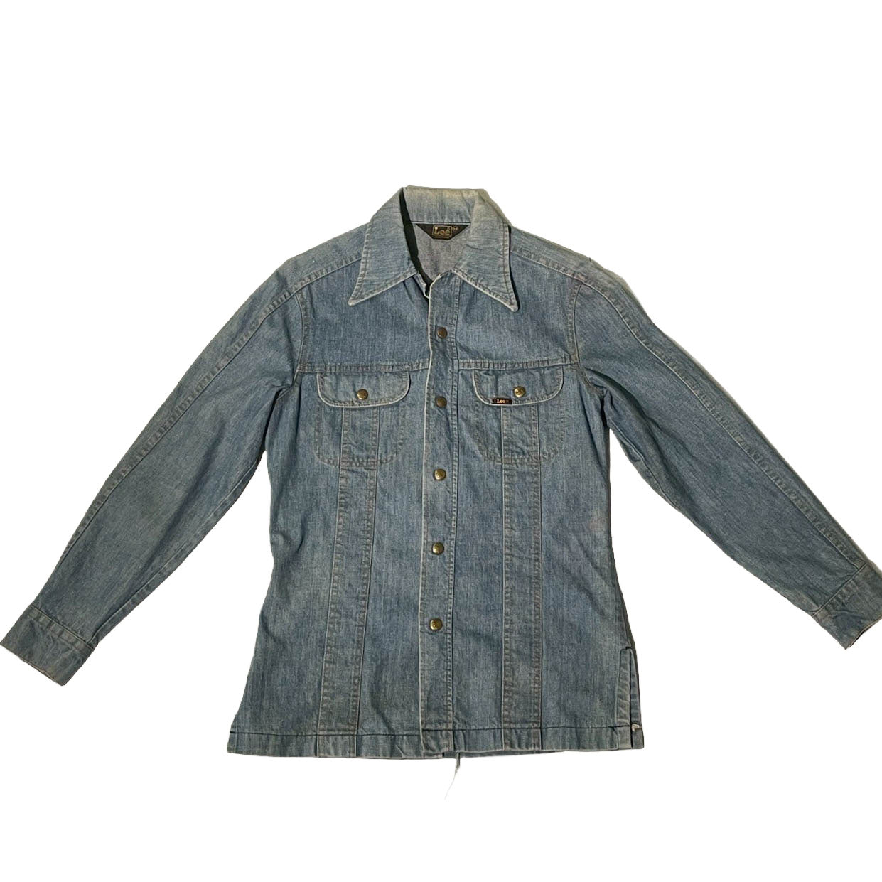 No.3【70s Lee】"91-LB" 希少USA製 ヴィンテージ デニムワークシャツジャケット small regular　[INDIGO]