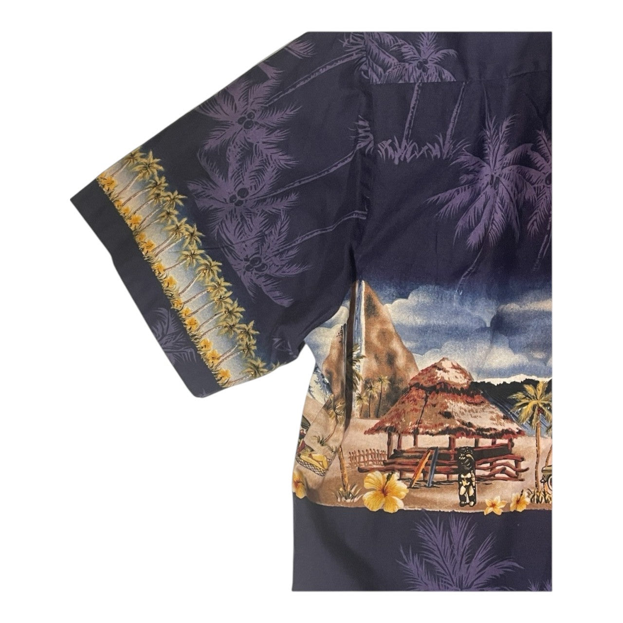 No.18  【RJC LTD.】MADE IN HAWAII アロハシャツ ボーダーパネル [パープル]