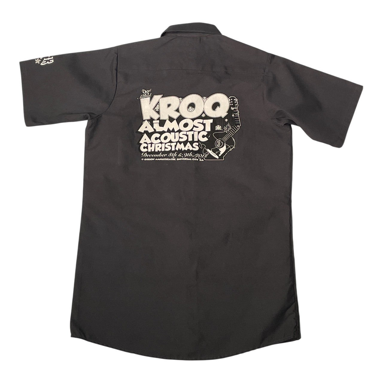No.23  【Lucky 13 × Red Kap × KROQ】クルーシャツ ワークシャツ [チャコール]
