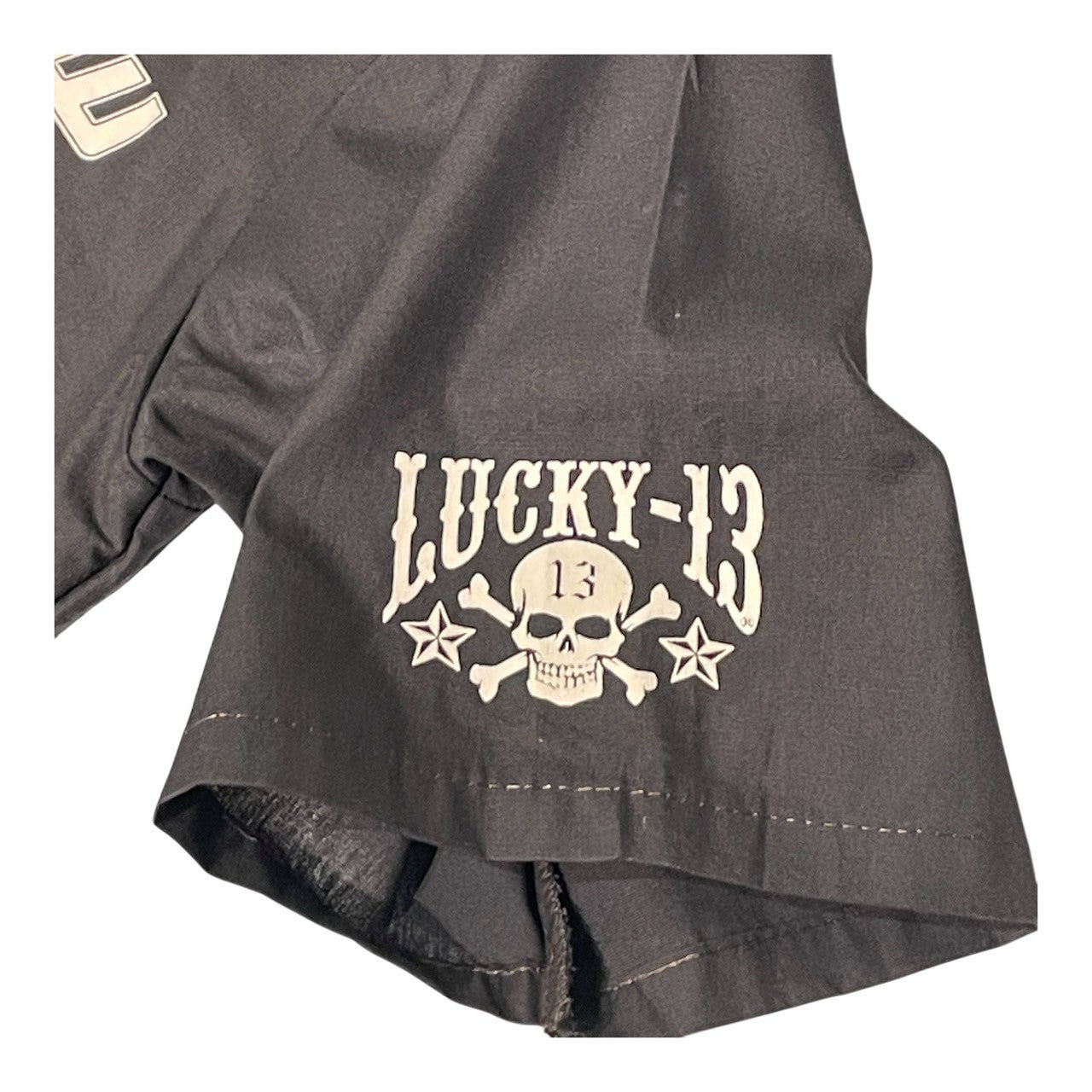 No.23  【Lucky 13 × Red Kap × KROQ】クルーシャツ ワークシャツ [チャコール]
