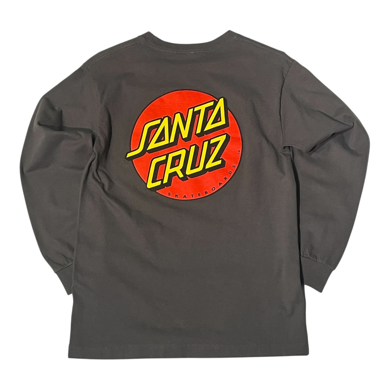 No.28 【Santa Cruz Skateboards】クラシックドット ロングスリーブTシャツ [チャコール]