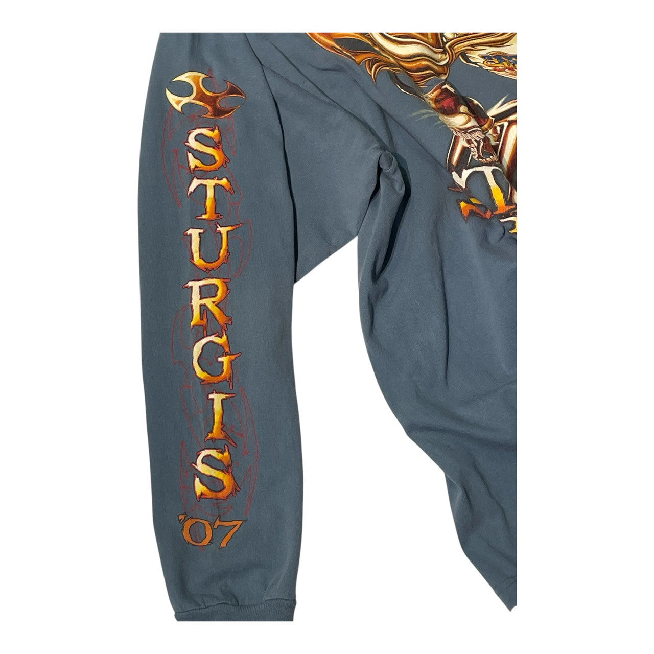 No.31 【Sturgis Bike Week 2007 / DELTA】バイクイベント ロングスリーブTシャツ [スティールブルー]
