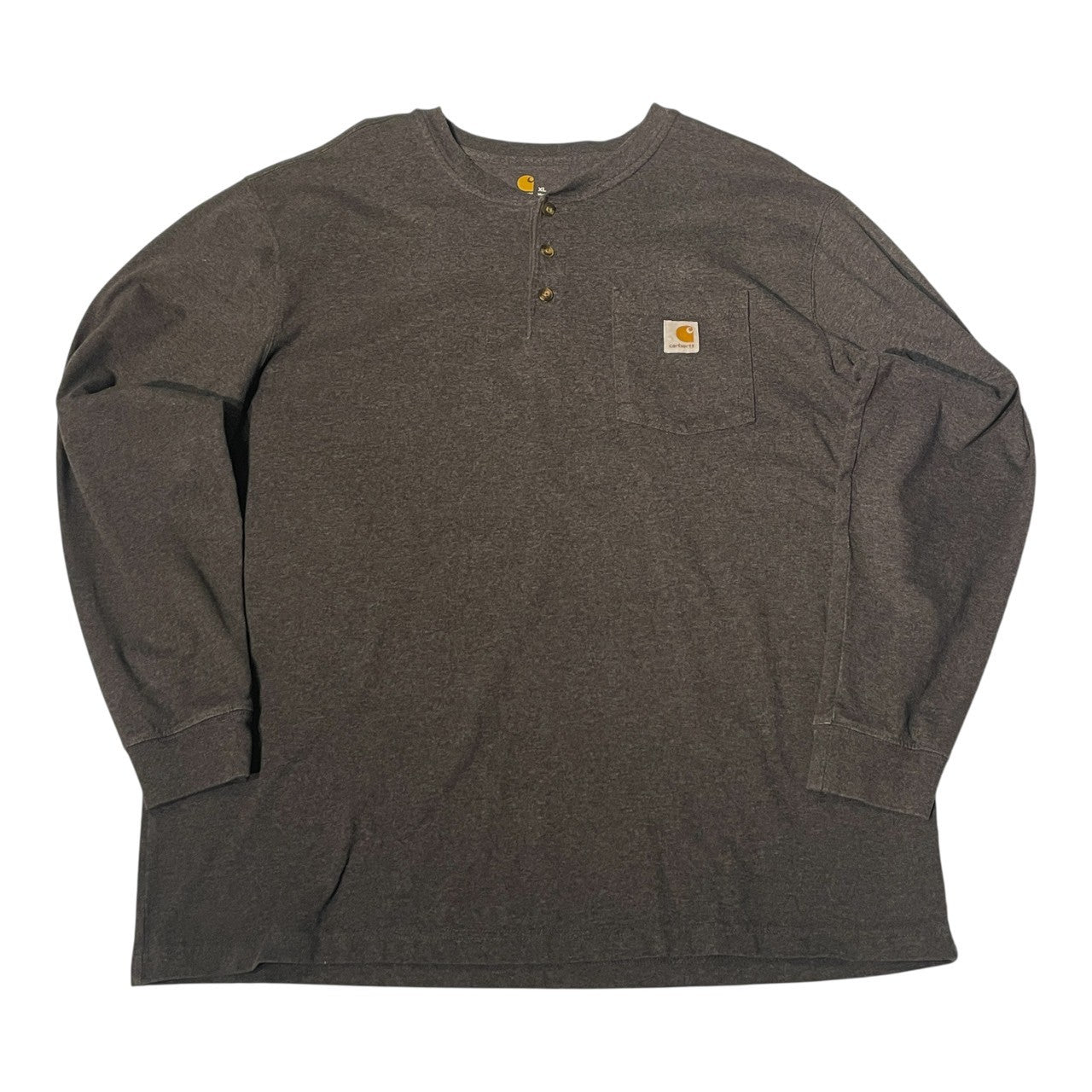 No.32 【Carhartt / カーハート】ヘンリーネック ポケットロングスリーブTシャツ [チャコール]
