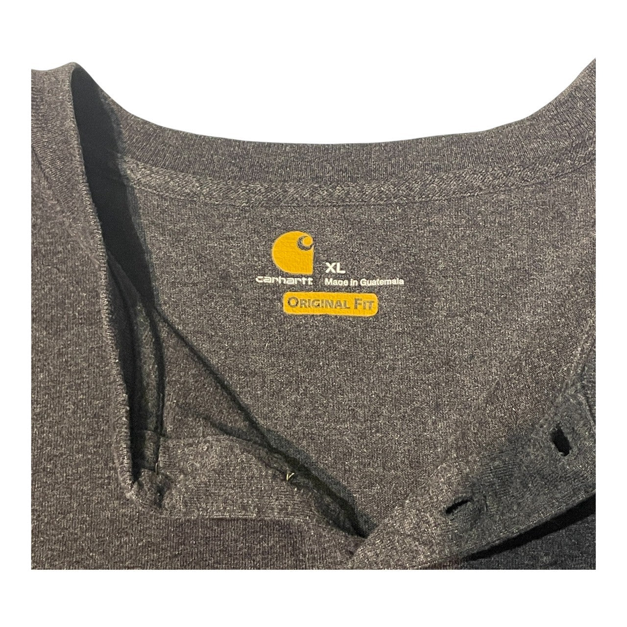 No.32 【Carhartt / カーハート】ヘンリーネック ポケットロングスリーブTシャツ [チャコール]