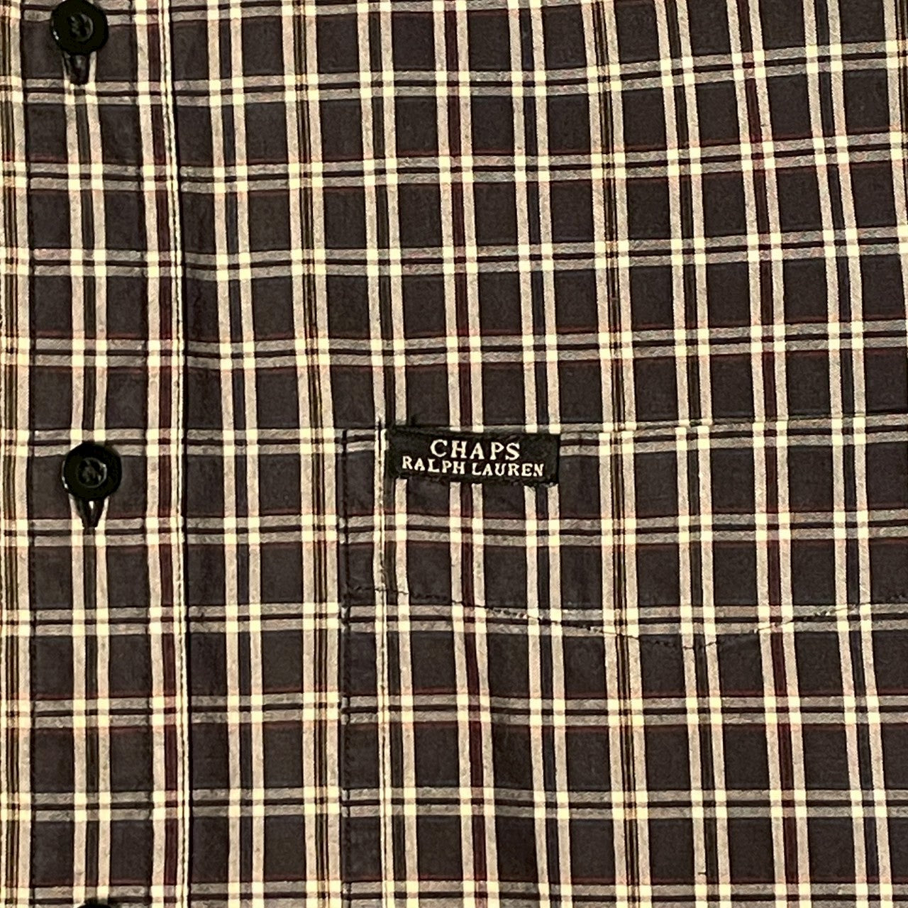 No.40 【CHAPS RALPH LAUREN】チェックシャツ [ブラック×オフホワイト]