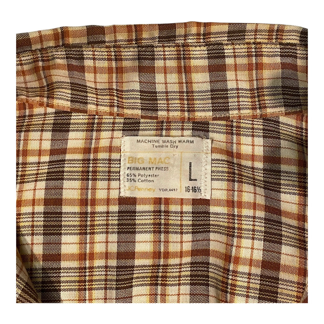 No.43 【BIG MAC / JCPenney】チェックシャツ [ブラウン×オレンジ]