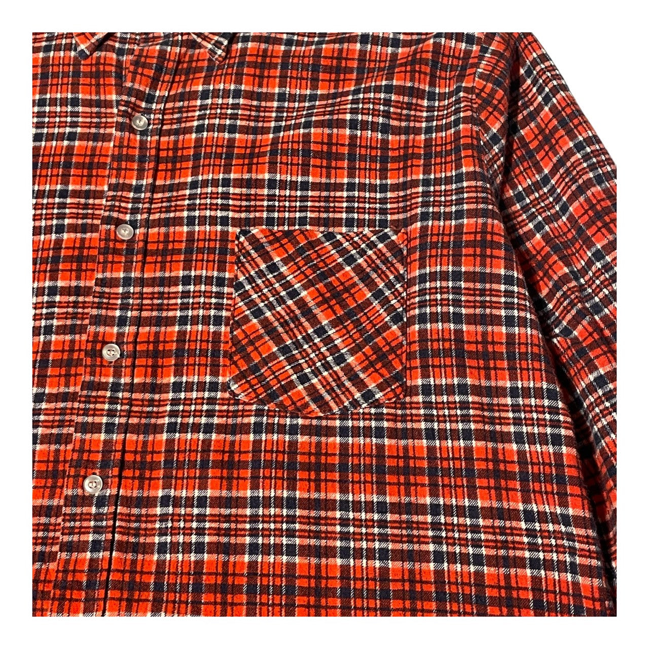 No.44 【AMERICAN EDITION】フランネルシャツ チェック柄 [レッド×ネイビー]
