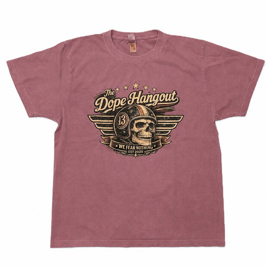 The Dope Hangout "WE FEAR NOTHING" Tee ヴィンテージパープル
