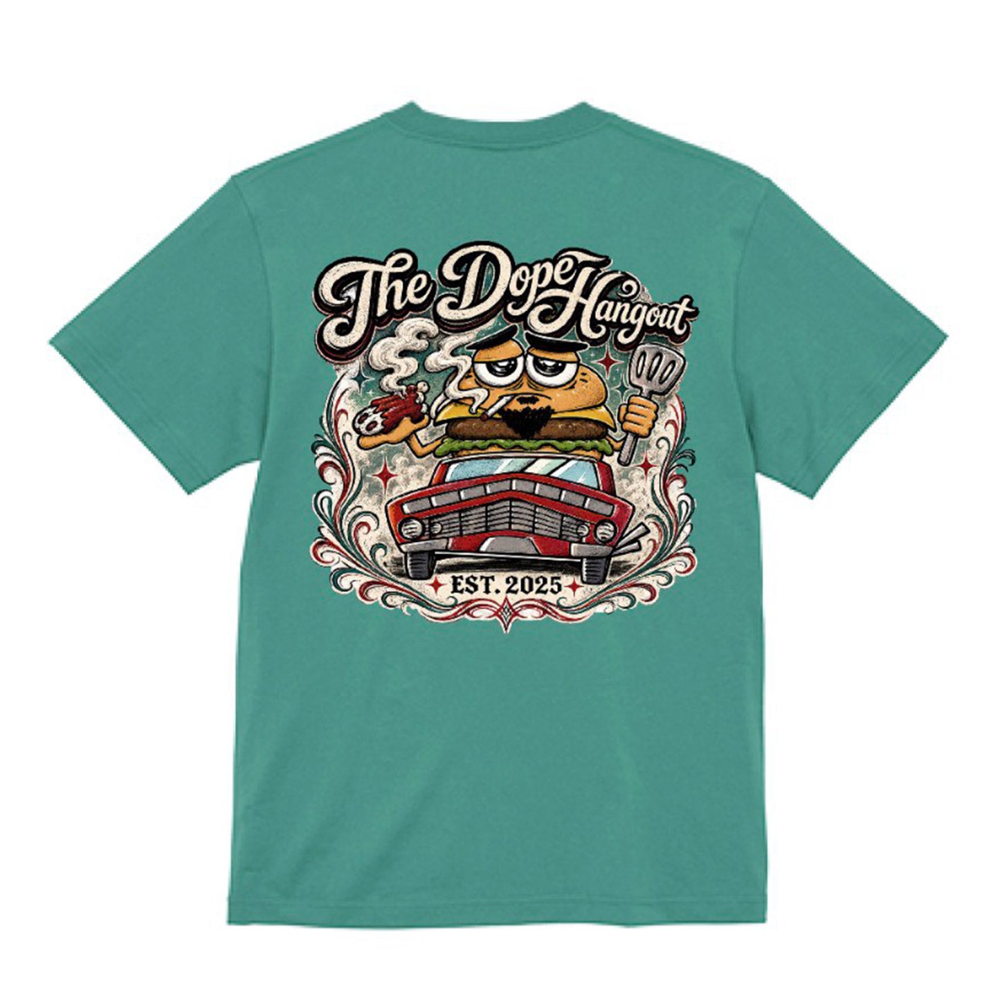 The Dope Hangout "GOOD TIMES" Tee ヘイジーグリーン